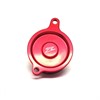 ZETA Oil Filter Cover KX450F 06-15, KLX450R 06-15 Red
